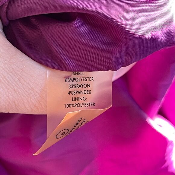 Calvin Klein Purple Sleeveless Sheath Dress in Size 0 Corpcore Office Siren NWT - Picture 13 of 14